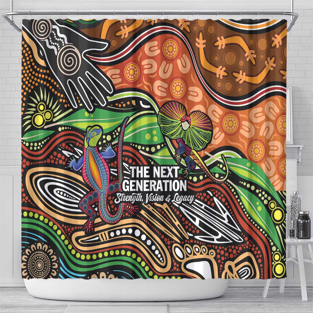 Thriving Together NAIDOC 2025 Shower Curtain Aboriginal Indigenous Art