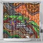 Thriving Together NAIDOC 2025 Shower Curtain Aboriginal Indigenous Art