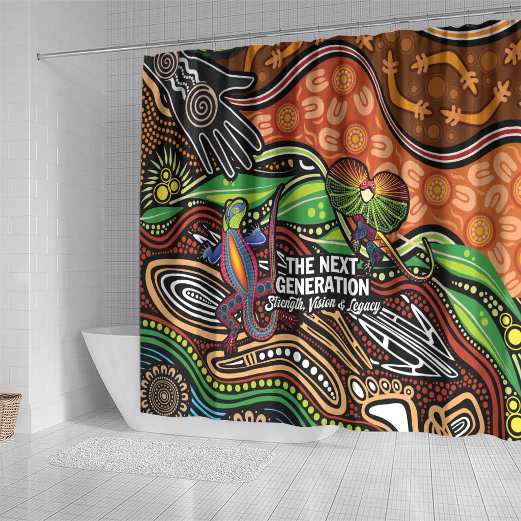 Thriving Together NAIDOC 2025 Shower Curtain Aboriginal Indigenous Art