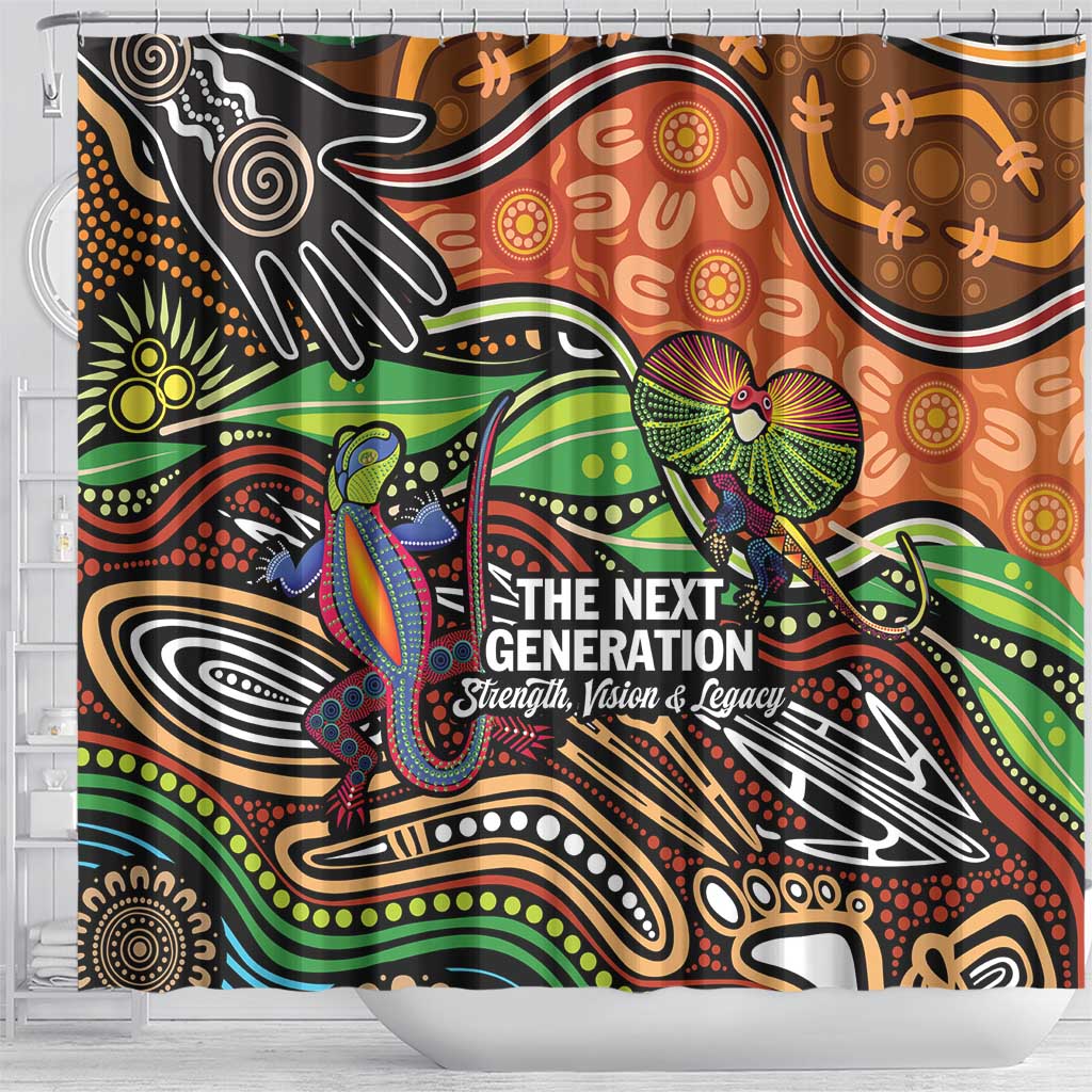 Thriving Together NAIDOC 2025 Shower Curtain Aboriginal Indigenous Art