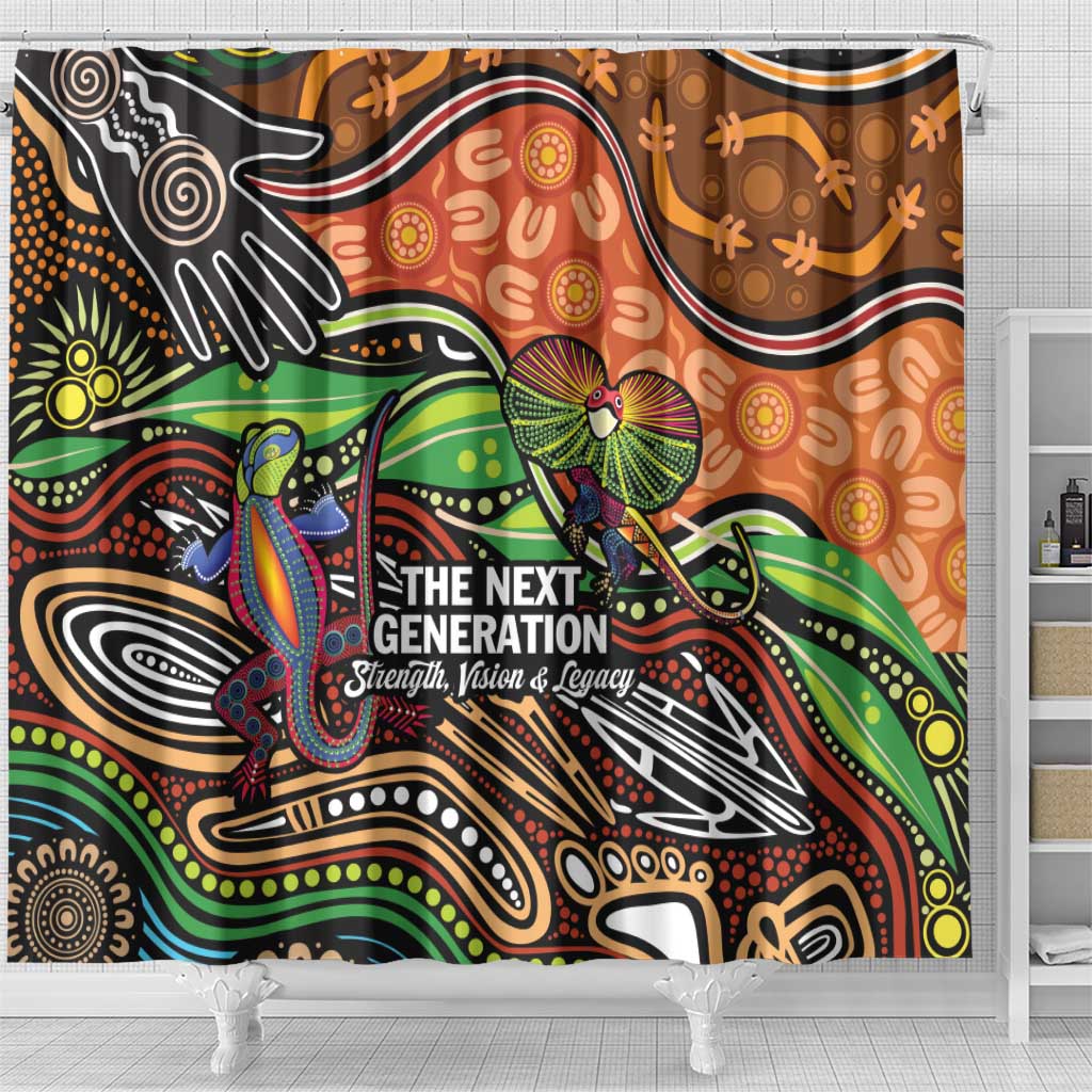 Thriving Together NAIDOC 2025 Shower Curtain Aboriginal Indigenous Art