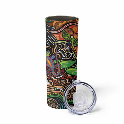 Thriving Together NAIDOC 2025 Skinny Tumbler Aboriginal Indigenous Art