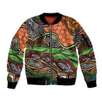 Thriving Together NAIDOC 2025 Sleeve Zip Bomber Jacket Aboriginal Indigenous Art