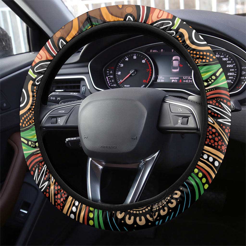 Thriving Together NAIDOC 2025 Steering Wheel Cover Aboriginal Indigenous Art