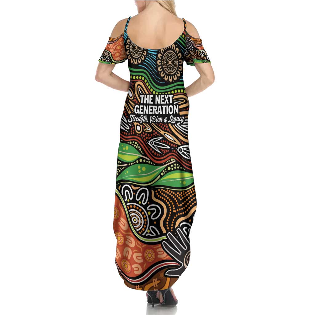 Thriving Together NAIDOC 2025 Summer Maxi Dress Aboriginal Indigenous Art