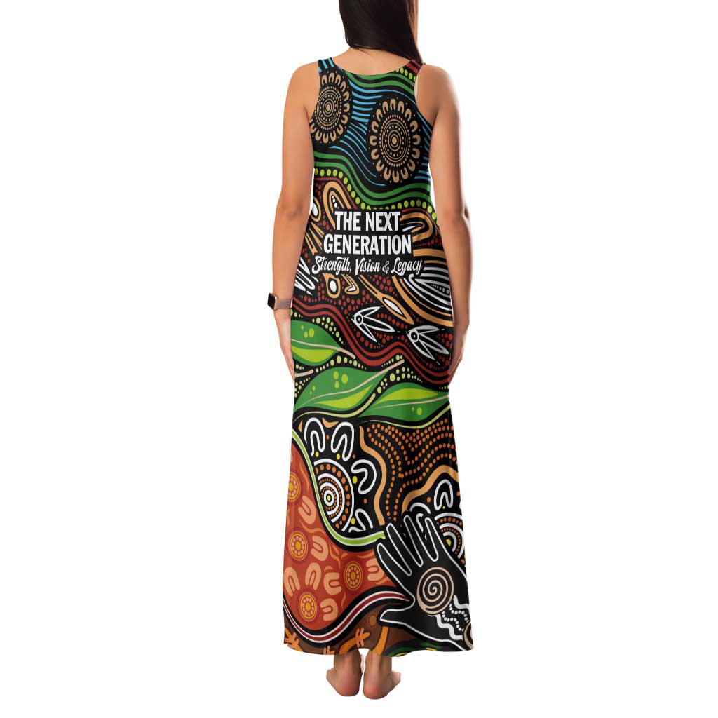 Thriving Together NAIDOC 2025 Tank Maxi Dress Aboriginal Indigenous Art