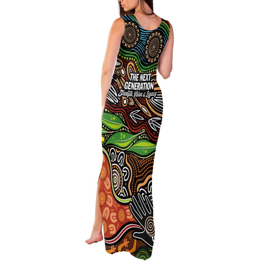 Thriving Together NAIDOC 2025 Tank Maxi Dress Aboriginal Indigenous Art