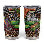 Thriving Together NAIDOC 2025 Tumbler Cup Aboriginal Indigenous Art