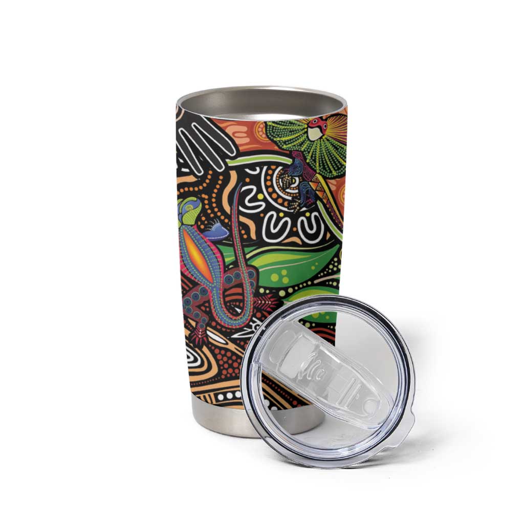 Thriving Together NAIDOC 2025 Tumbler Cup Aboriginal Indigenous Art