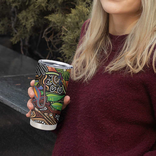 Thriving Together NAIDOC 2025 Tumbler Cup Aboriginal Indigenous Art