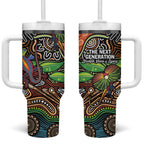 Thriving Together NAIDOC 2025 Tumbler With Handle Aboriginal Indigenous Art