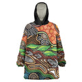 Thriving Together NAIDOC 2025 Wearable Blanket Hoodie Aboriginal Indigenous Art