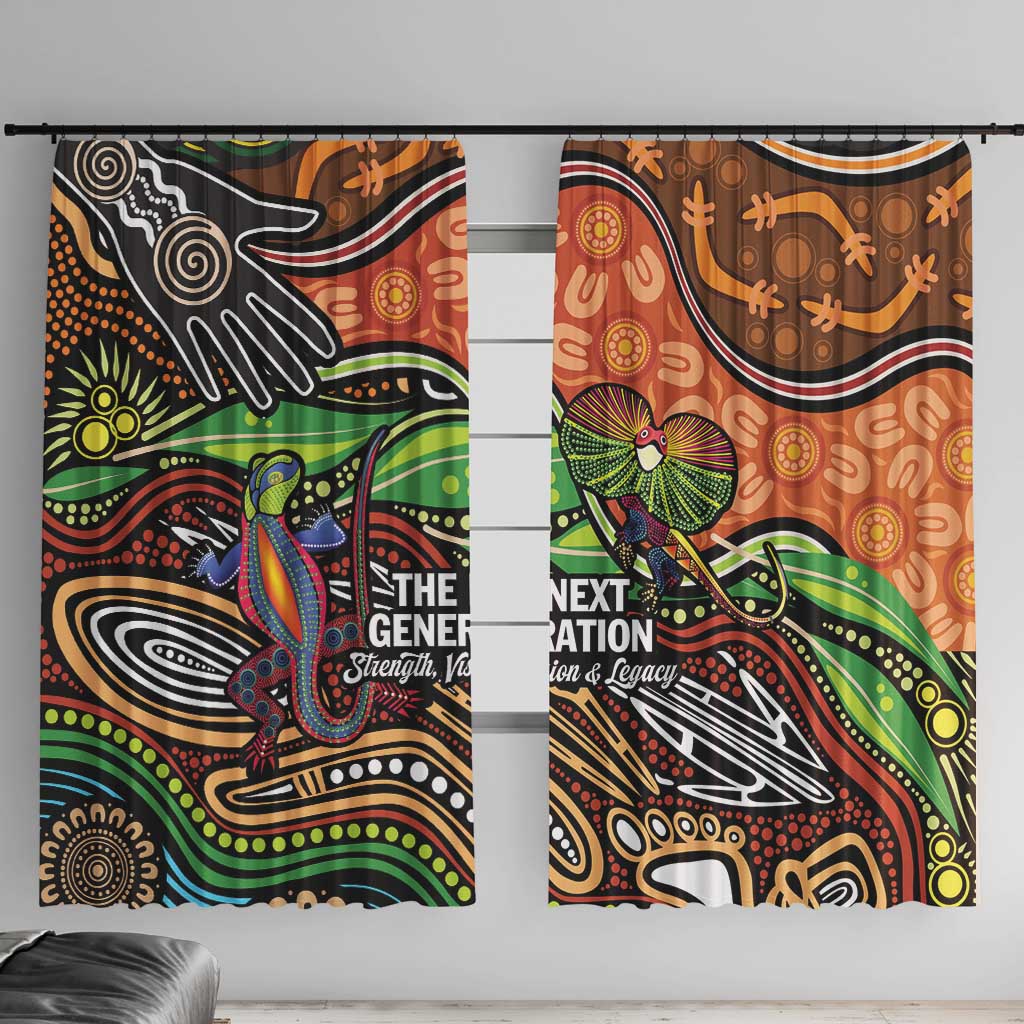 Thriving Together NAIDOC 2025 Window Curtain Aboriginal Indigenous Art
