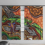 Thriving Together NAIDOC 2025 Window Curtain Aboriginal Indigenous Art