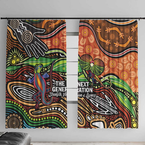 Thriving Together NAIDOC 2025 Window Curtain Aboriginal Indigenous Art
