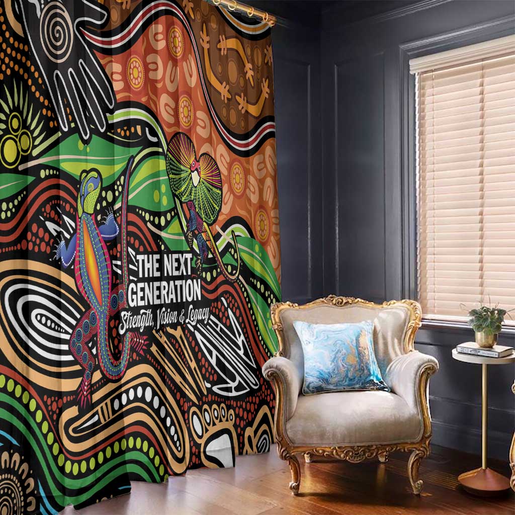 Thriving Together NAIDOC 2025 Window Curtain Aboriginal Indigenous Art