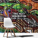 Thriving Together NAIDOC 2025 Window Curtain Aboriginal Indigenous Art