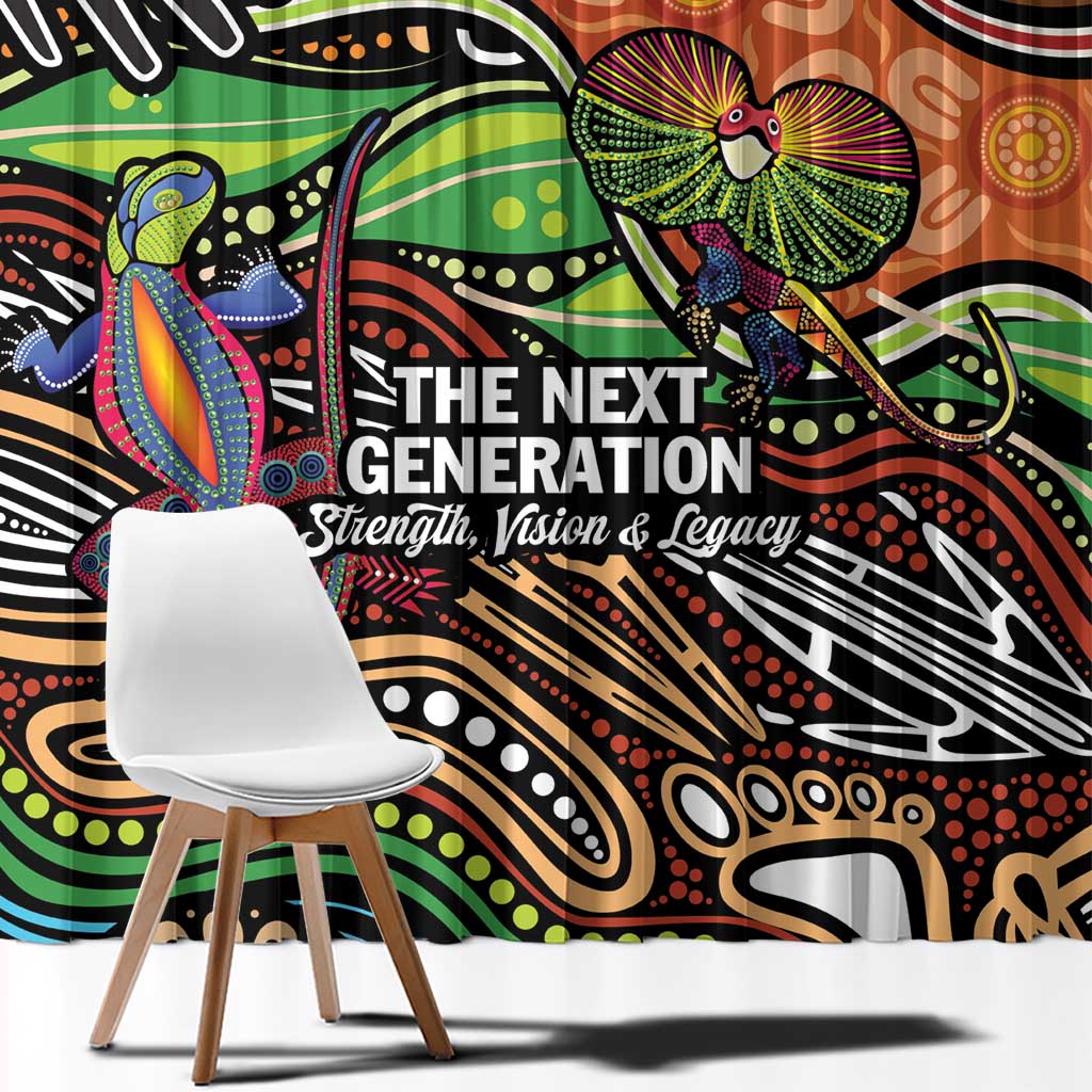 Thriving Together NAIDOC 2025 Window Curtain Aboriginal Indigenous Art