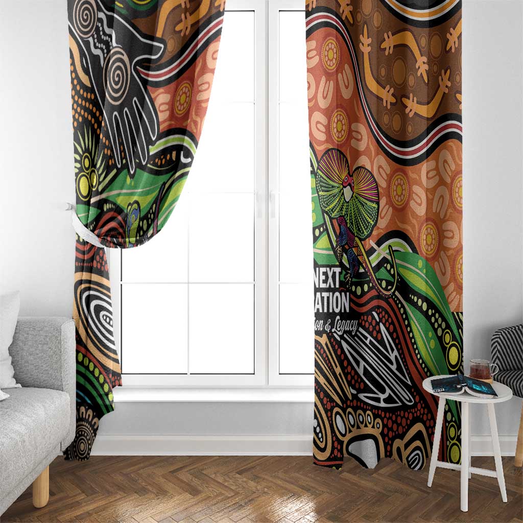 Thriving Together NAIDOC 2025 Window Curtain Aboriginal Indigenous Art