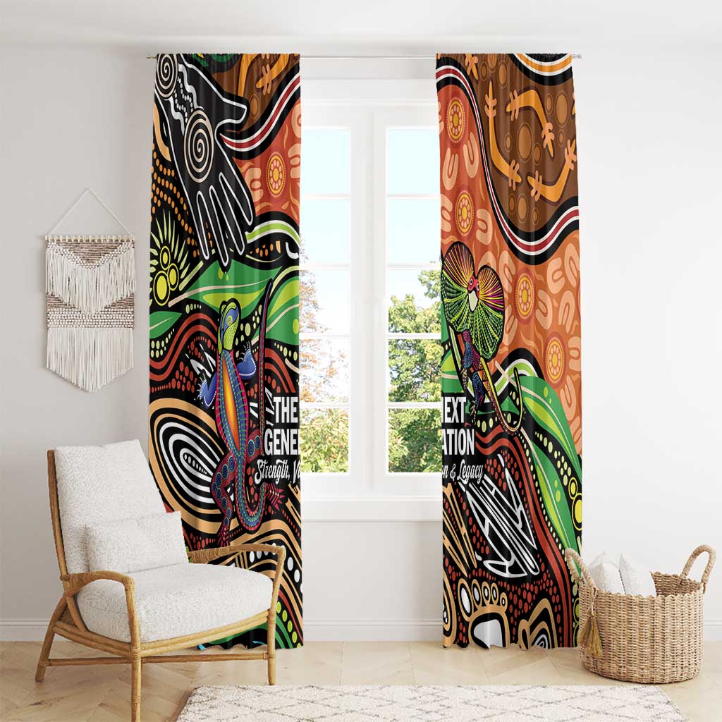 Thriving Together NAIDOC 2025 Window Curtain Aboriginal Indigenous Art