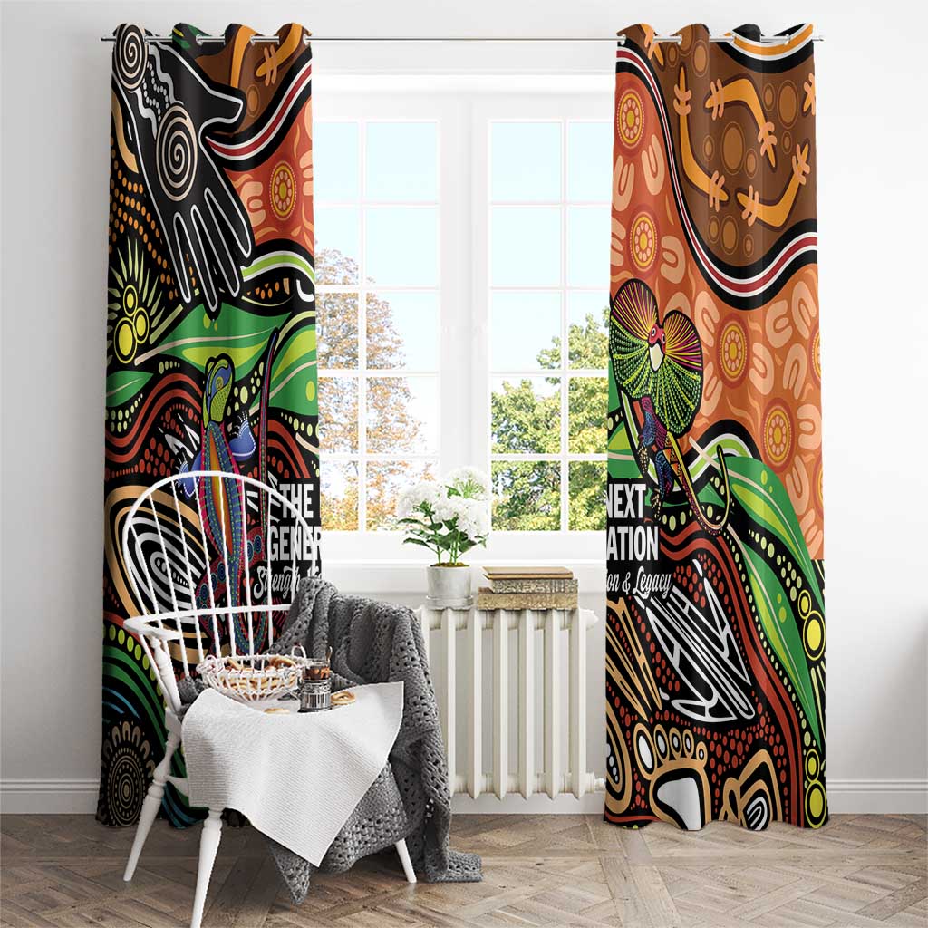 Thriving Together NAIDOC 2025 Window Curtain Aboriginal Indigenous Art