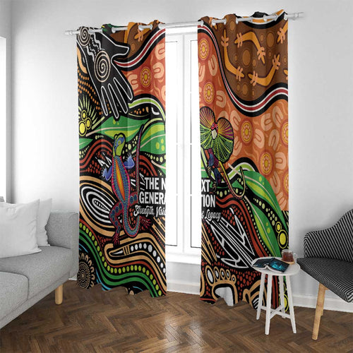 Thriving Together NAIDOC 2025 Window Curtain Aboriginal Indigenous Art