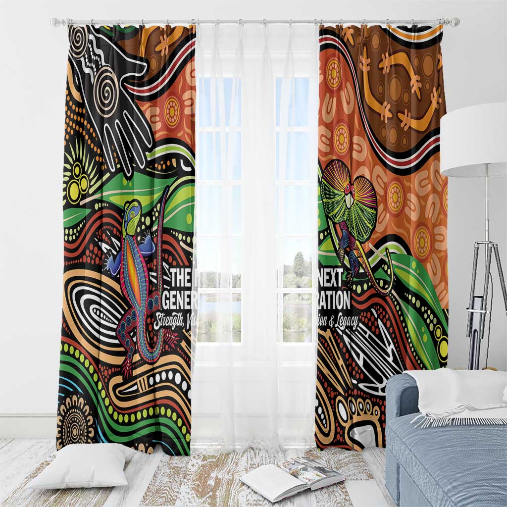 Thriving Together NAIDOC 2025 Window Curtain Aboriginal Indigenous Art