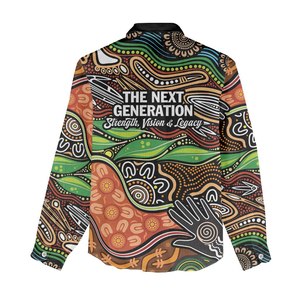 Thriving Together NAIDOC 2025 Women Casual Shirt Aboriginal Indigenous Art
