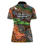 Thriving Together NAIDOC 2025 Women Polo Shirt Aboriginal Indigenous Art