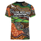 Thriving Together NAIDOC 2025 Women V-Neck T-Shirt Aboriginal Indigenous Art