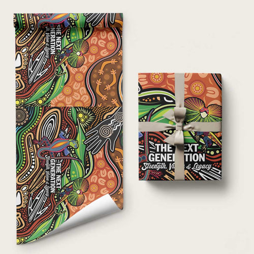 Thriving Together NAIDOC 2025 Wrapping Paper Aboriginal Indigenous Art - Aussie Hoodie
