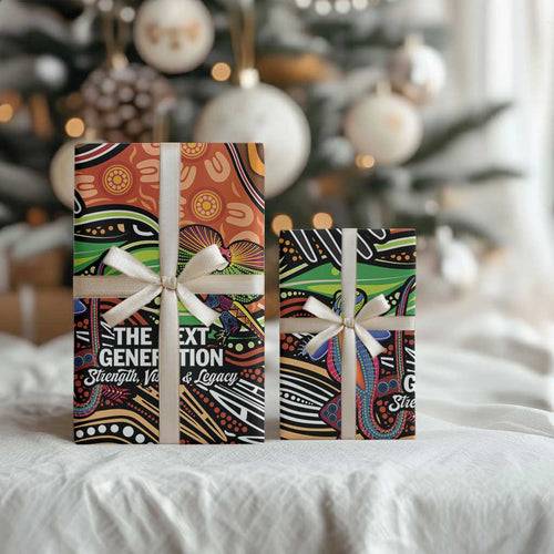 Thriving Together NAIDOC 2025 Wrapping Paper Aboriginal Indigenous Art - Aussie Hoodie