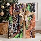 Thriving Together NAIDOC 2025 Wrapping Paper Aboriginal Indigenous Art - Aussie Hoodie