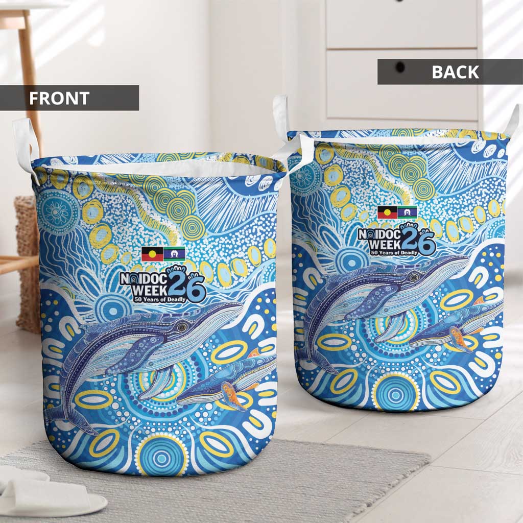 NAIDOC Week 2026 Laundry Basket Dreaming of Whales Aboriginal Dot Art