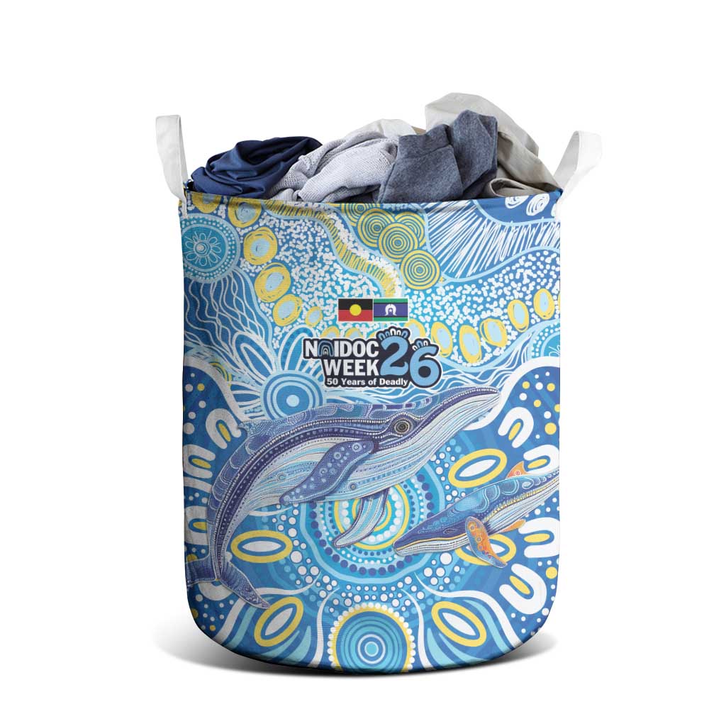 NAIDOC Week 2026 Laundry Basket Dreaming of Whales Aboriginal Dot Art