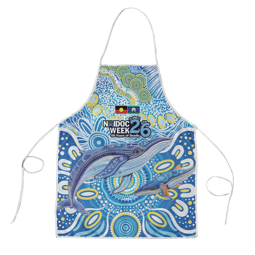 NAIDOC Week 2026 Apron Dreaming of Whales Aboriginal Dot Art