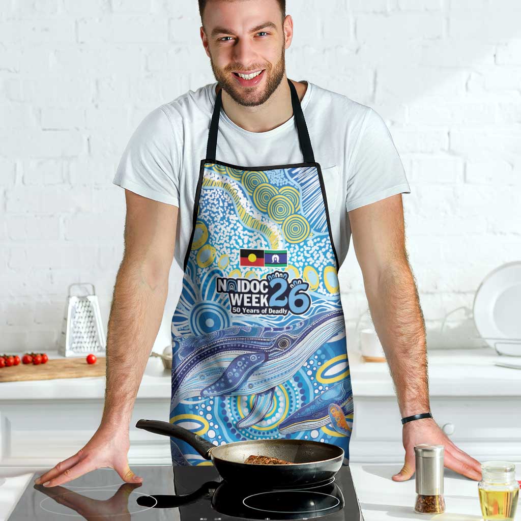 NAIDOC Week 2026 Apron Dreaming of Whales Aboriginal Dot Art