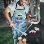 NAIDOC Week 2026 Apron Dreaming of Whales Aboriginal Dot Art