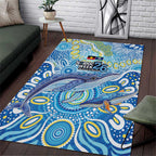 NAIDOC Week 2026 Area Rug Dreaming of Whales Aboriginal Dot Art