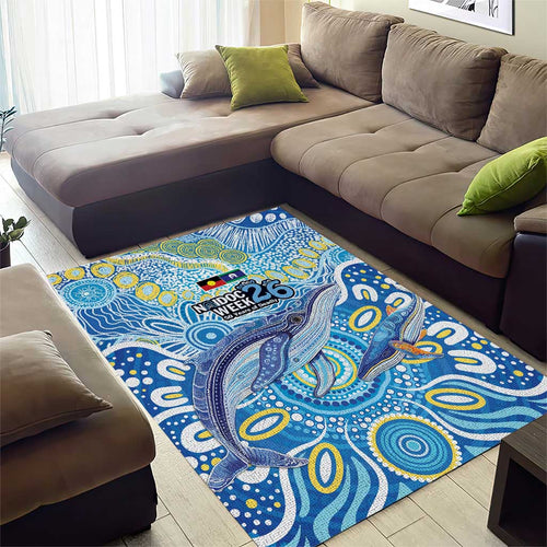NAIDOC Week 2026 Area Rug Dreaming of Whales Aboriginal Dot Art