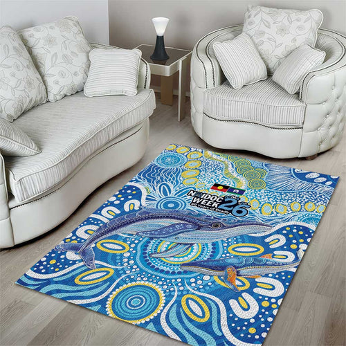 NAIDOC Week 2026 Area Rug Dreaming of Whales Aboriginal Dot Art