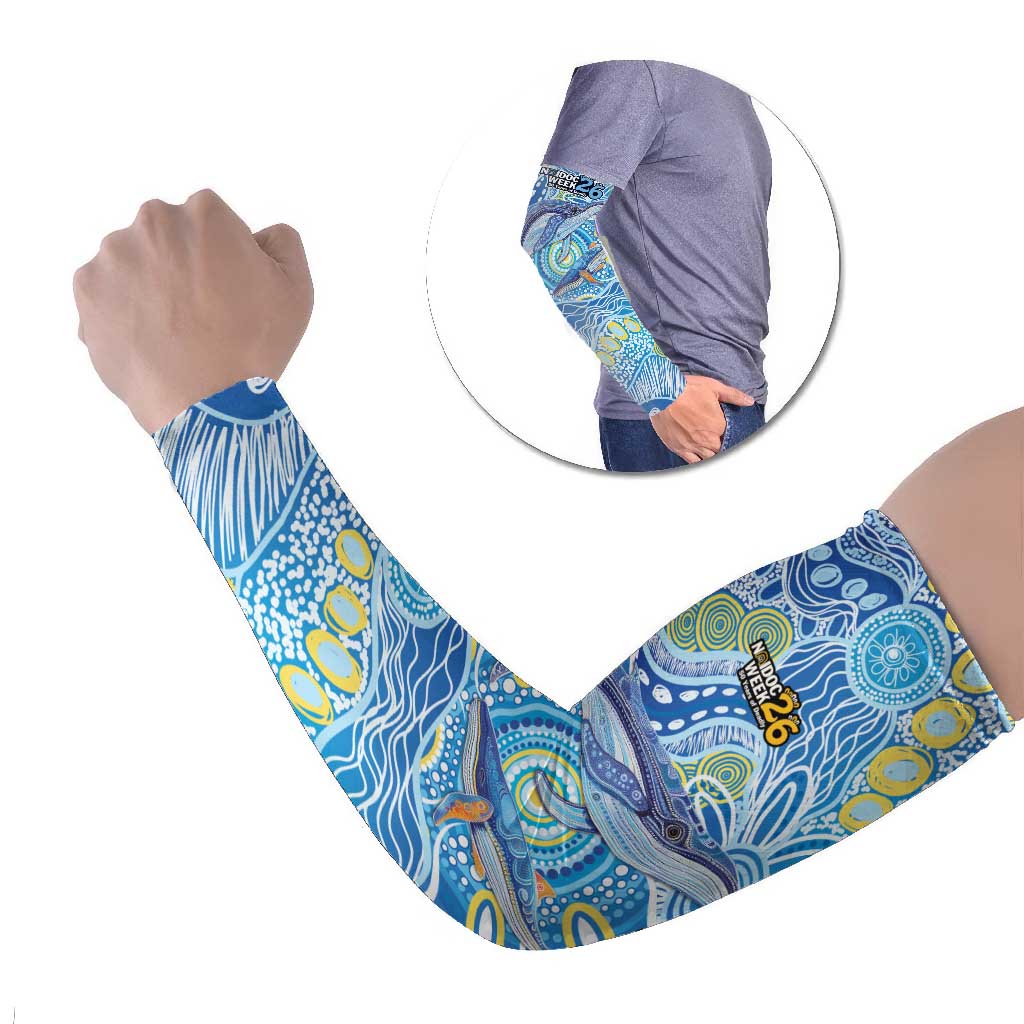 NAIDOC Week 2026 Arm Sleeves Dreaming of Whales Aboriginal Dot Art