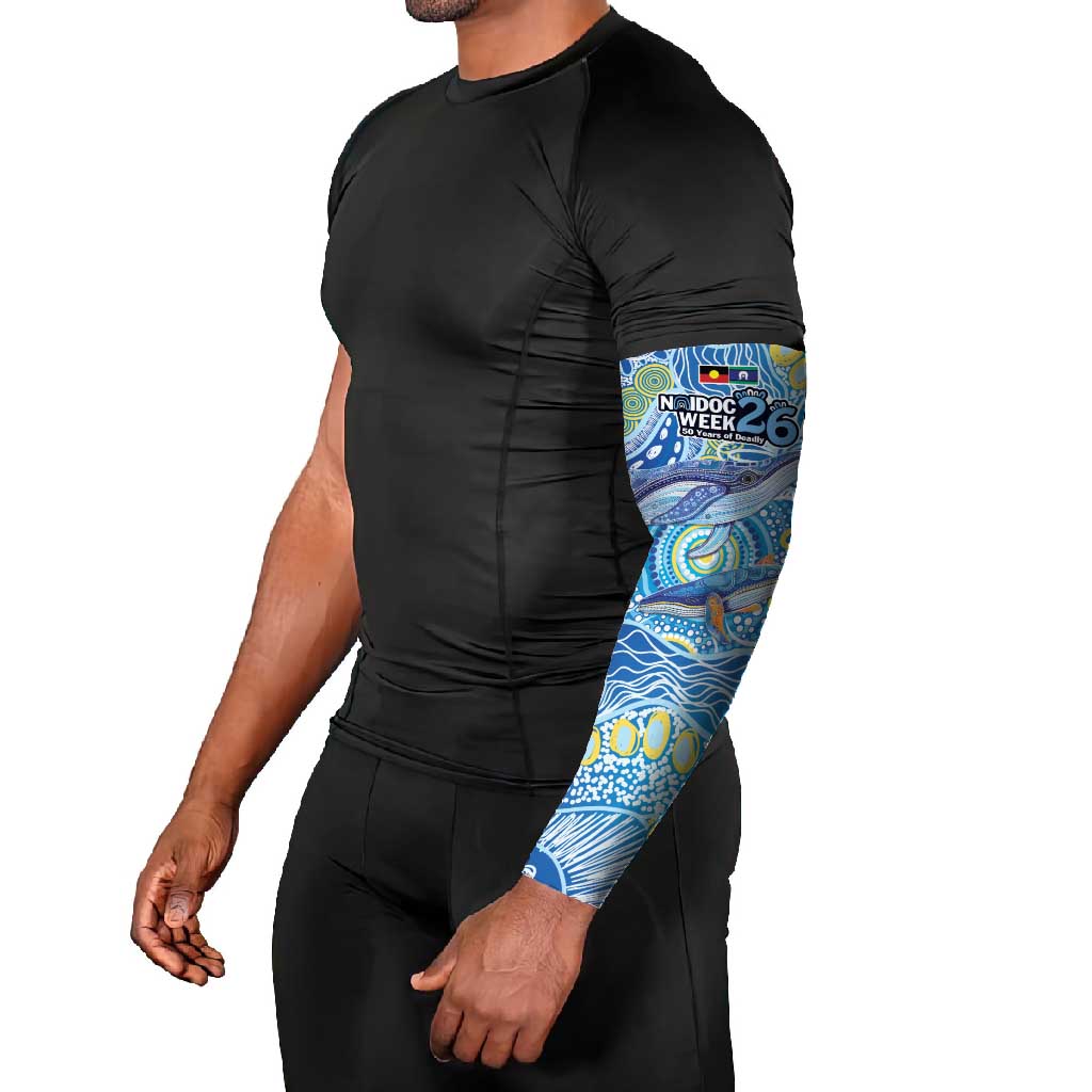NAIDOC Week 2026 Arm Sleeves Dreaming of Whales Aboriginal Dot Art