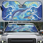 NAIDOC Week 2026 Auto Sun Shade Dreaming of Whales Aboriginal Dot Art