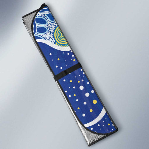 NAIDOC Week 2026 Auto Sun Shade Dreaming of Whales Aboriginal Dot Art