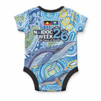 NAIDOC Week 2026 Baby Onesie Dreaming of Whales Aboriginal Dot Art