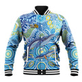 NAIDOC Week 2026 Baseball Jacket Dreaming of Whales Aboriginal Dot Art