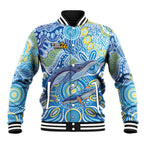 NAIDOC Week 2026 Baseball Jacket Dreaming of Whales Aboriginal Dot Art