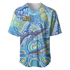 NAIDOC Week 2026 Baseball Jersey Dreaming of Whales Aboriginal Dot Art
