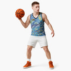 NAIDOC Week 2026 Basketball Jersey Dreaming of Whales Aboriginal Dot Art